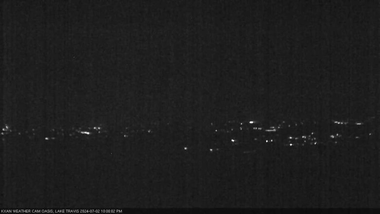 Lake Travis webcam, July 2, 2024 10:00 PM CT