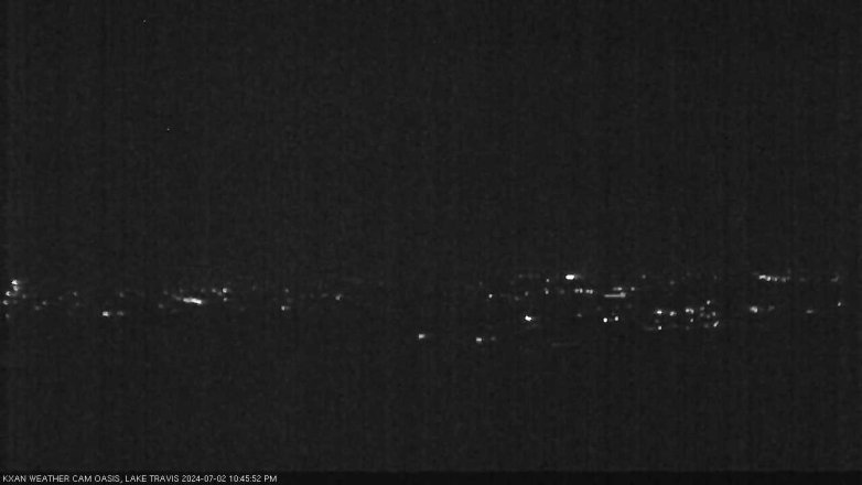 Lake Travis webcam, July 2, 2024 10:45 PM CT