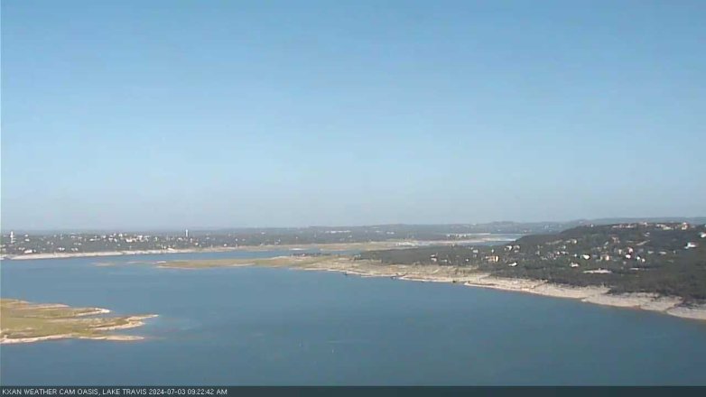 Lake Travis webcam, July 3, 2024 9:25 AM CT