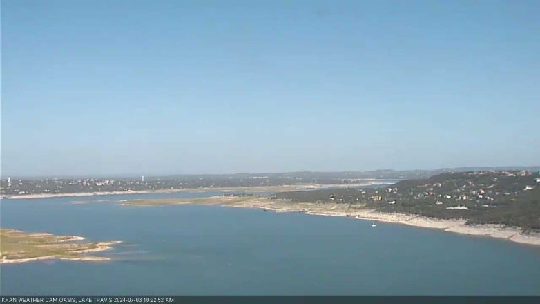 Lake Travis webcam, July 3, 2024 10:25 AM CT