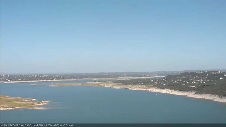 Lake Travis webcam, July 3, 2024 10:45 AM CT