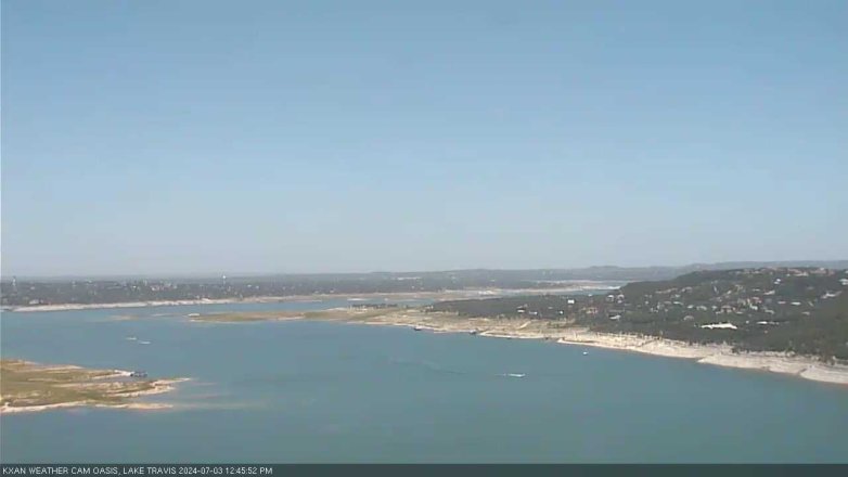 Lake Travis webcam, July 3, 2024 12:45 PM CT