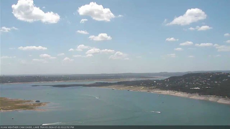 Lake Travis webcam, July 3, 2024 3:25 PM CT