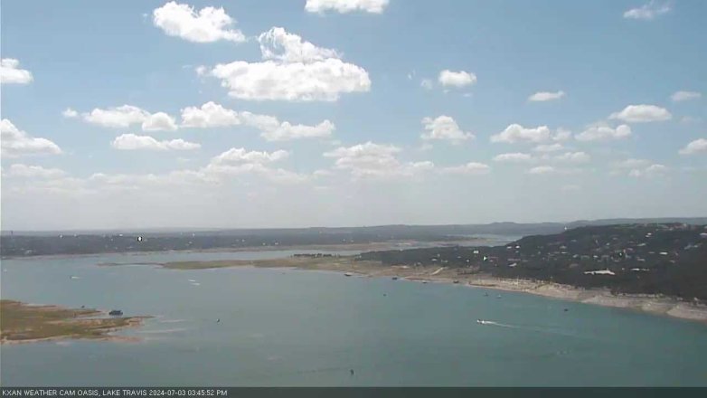 Lake Travis webcam, July 3, 2024 3:45 PM CT