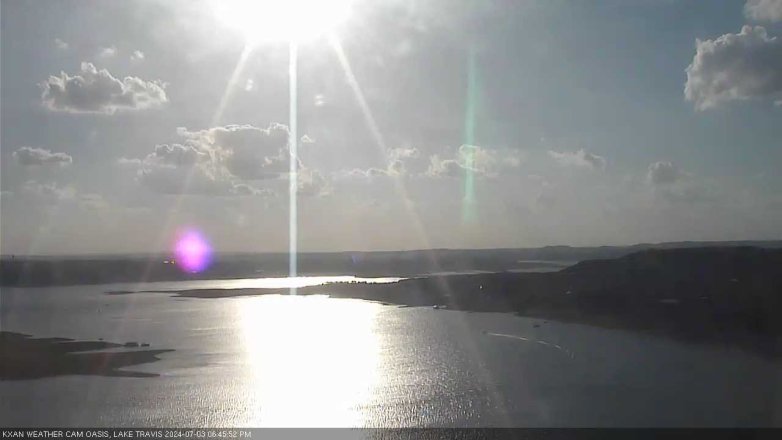 Lake Travis webcam, July 3, 2024 6:45 PM CT