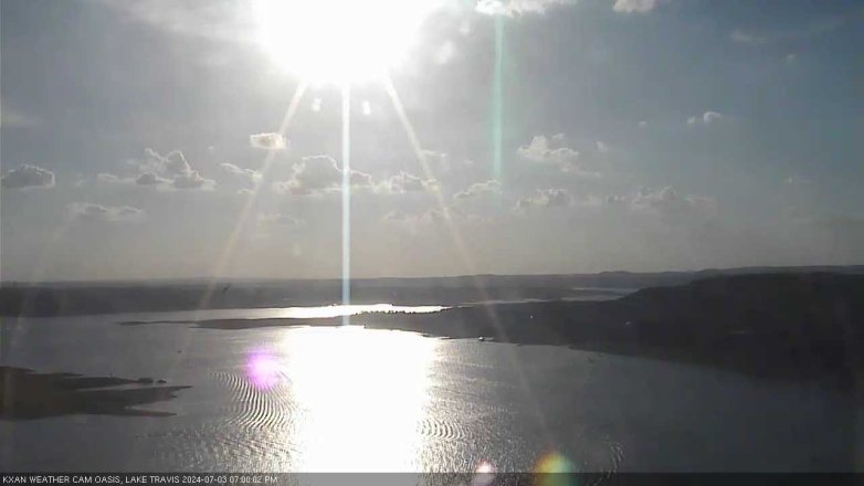 Lake Travis webcam, July 3, 2024 7:00 PM CT