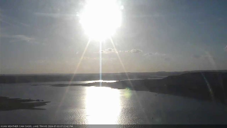Lake Travis webcam, July 3, 2024 7:25 PM CT