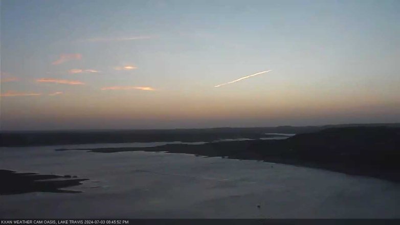 Lake Travis webcam, July 3, 2024 8:45 PM CT