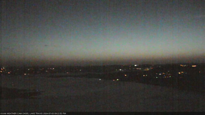 Lake Travis webcam, July 3, 2024 9:25 PM CT