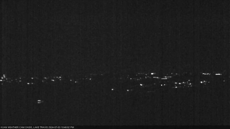 Lake Travis webcam, July 3, 2024 10:45 PM CT