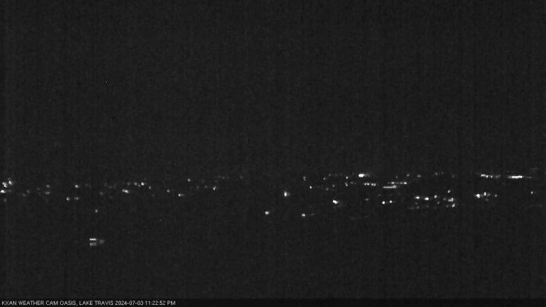 Lake Travis webcam, July 3, 2024 11:25 PM CT