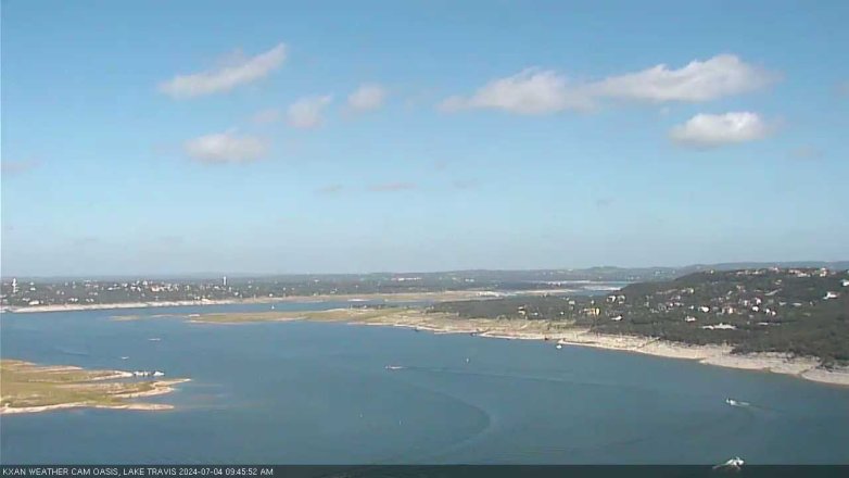 Lake Travis webcam, July 4, 2024 9:45 AM CT