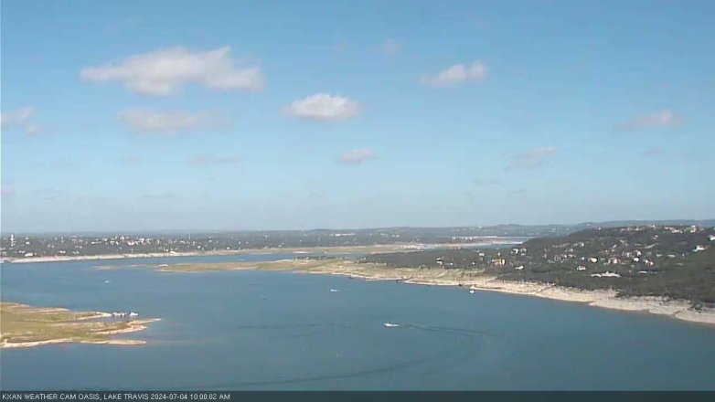 Lake Travis webcam, July 4, 2024 10:00 AM CT