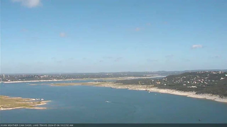 Lake Travis webcam, July 4, 2024 10:25 AM CT