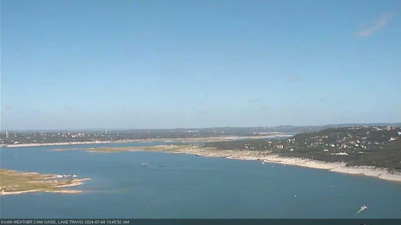 Lake Travis webcam, July 4, 2024 10:45 AM CT