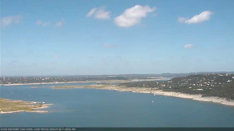 Lake Travis webcam, July 4, 2024 11:00 AM CT