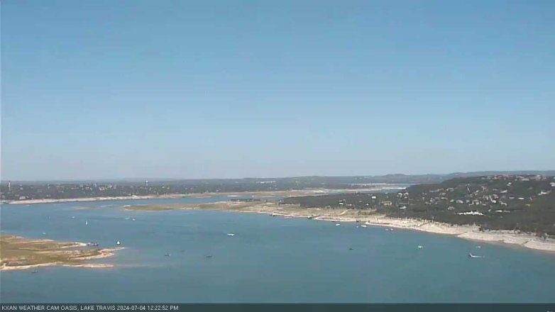 Lake Travis webcam, July 4, 2024 12:25 PM CT
