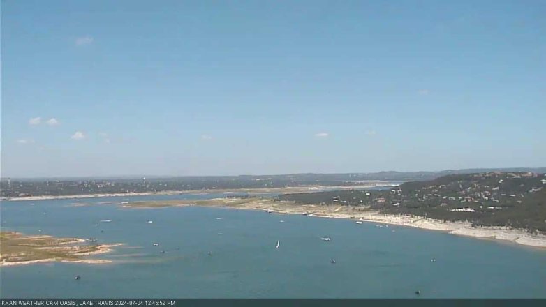 Lake Travis webcam, July 4, 2024 12:45 PM CT