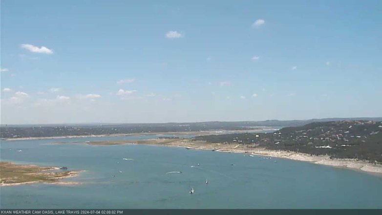 Lake Travis webcam, July 4, 2024 2:00 PM CT