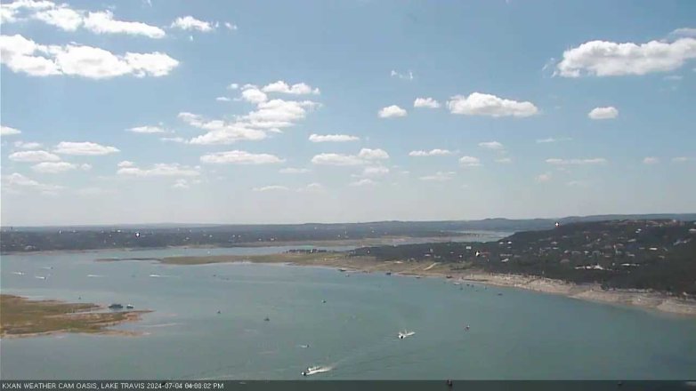 Lake Travis webcam, July 4, 2024 4:00 PM CT