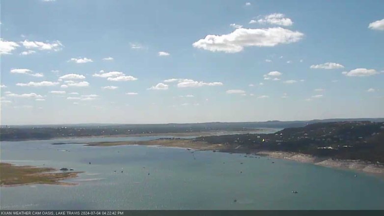 Lake Travis webcam, July 4, 2024 4:25 PM CT