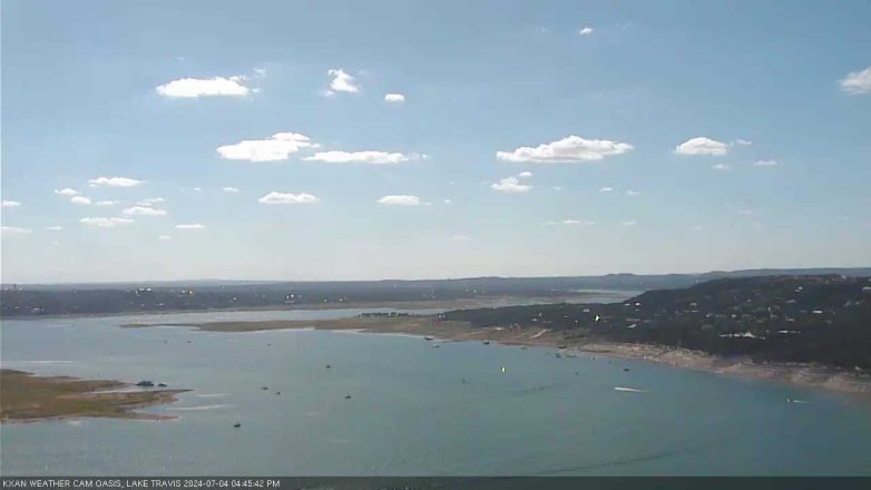 Lake Travis webcam, July 4, 2024 4:45 PM CT