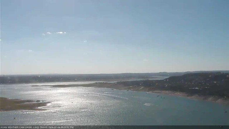 Lake Travis webcam, July 4, 2024 5:25 PM CT