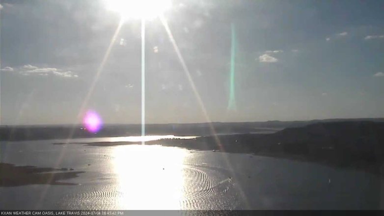 Lake Travis webcam, July 4, 2024 6:45 PM CT