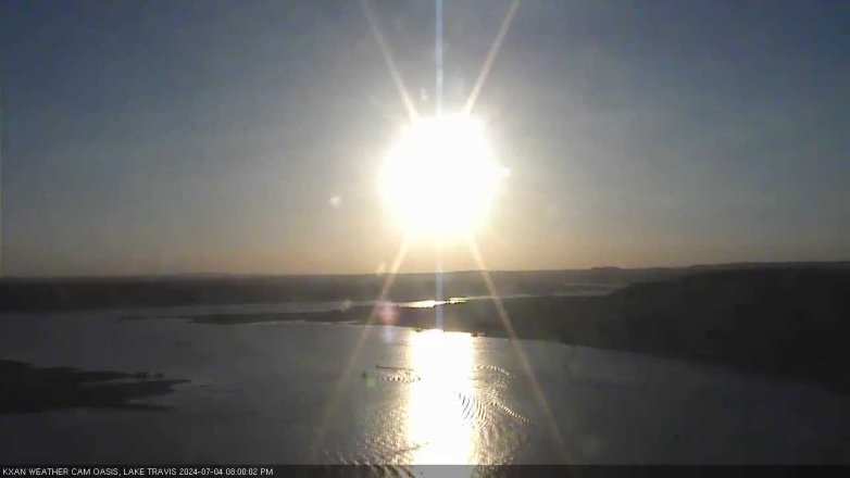 Lake Travis webcam, July 4, 2024 8:00 PM CT