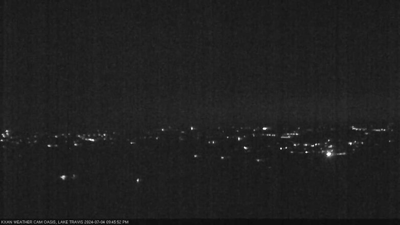 Lake Travis webcam, July 4, 2024 9:45 PM CT