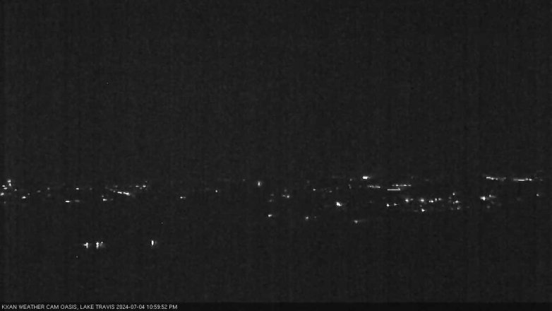 Lake Travis webcam, July 4, 2024 11:00 PM CT
