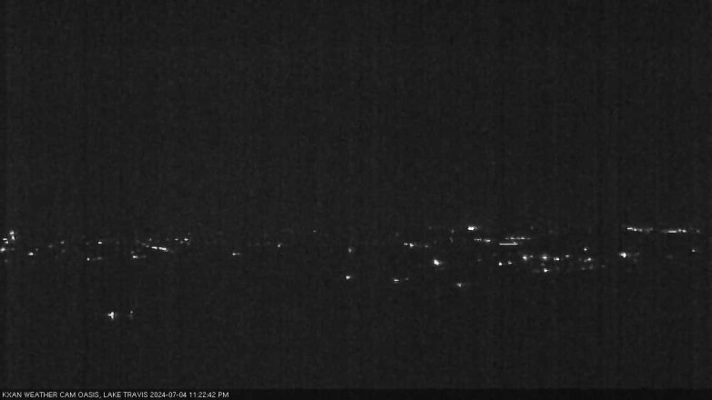 Lake Travis webcam, July 4, 2024 11:25 PM CT