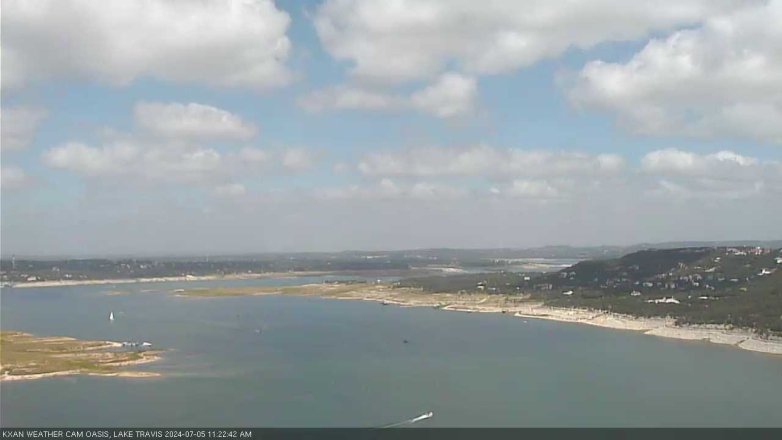 Lake Travis webcam, July 5, 2024 11:25 AM CT