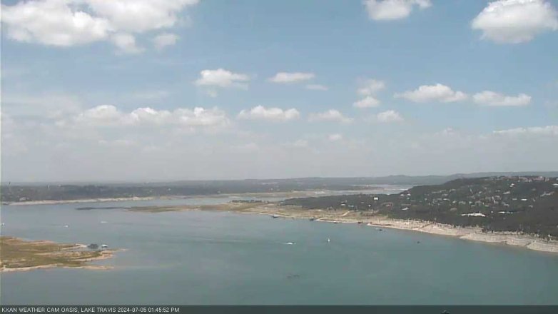 Lake Travis webcam, July 5, 2024 1:45 PM CT