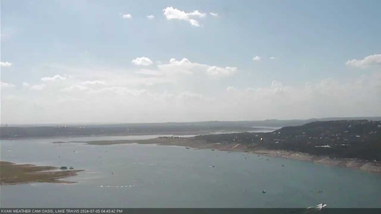Lake Travis webcam, July 5, 2024 4:45 PM CT