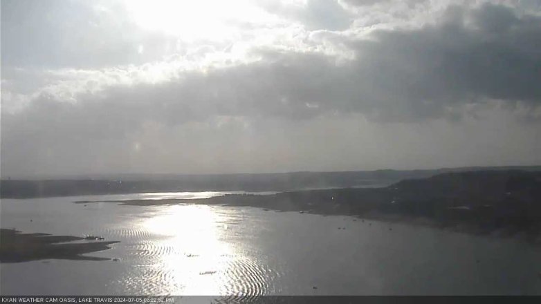 Lake Travis webcam, July 5, 2024 6:25 PM CT