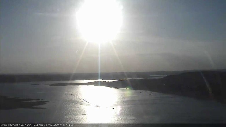 Lake Travis webcam, July 5, 2024 7:25 PM CT