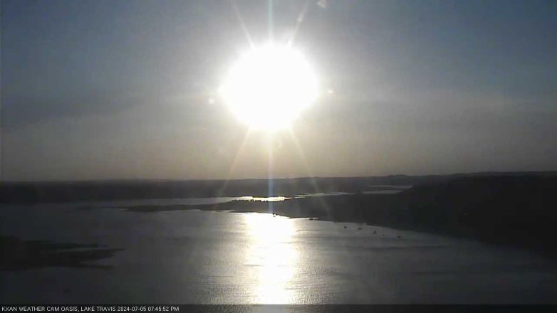 Lake Travis webcam, July 5, 2024 7:45 PM CT
