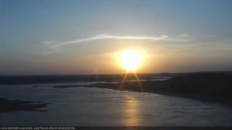 Lake Travis webcam, July 5, 2024 8:25 PM CT