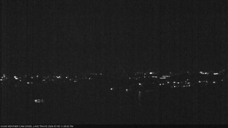 Lake Travis webcam, July 5, 2024 11:00 PM CT