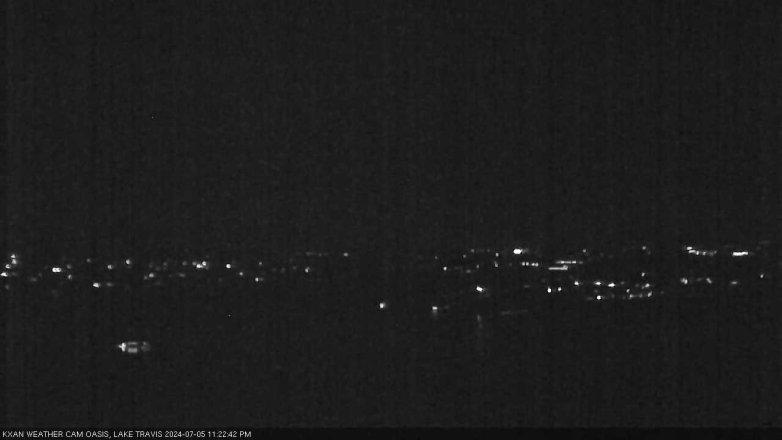 Lake Travis webcam, July 5, 2024 11:25 PM CT