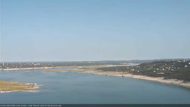 Lake Travis webcam, July 6, 2024 9:25 AM CT