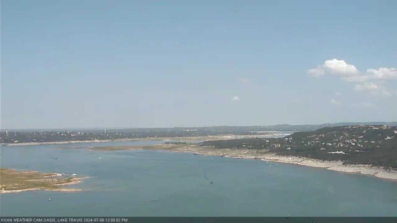 Lake Travis webcam, July 6, 2024 12:00 PM CT