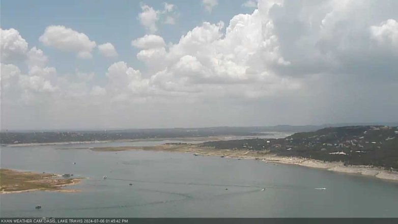 Lake Travis webcam, July 6, 2024 1:45 PM CT