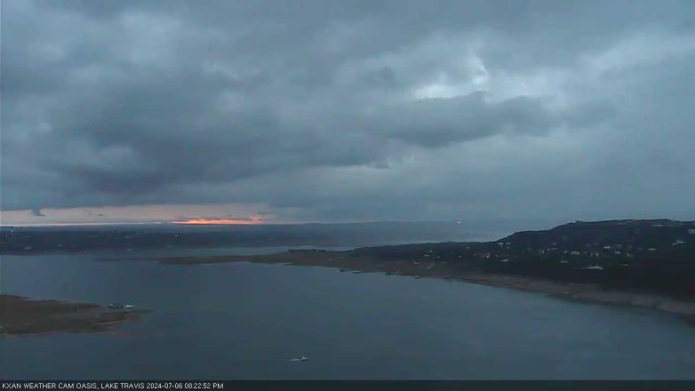 Lake Travis webcam, July 6, 2024 8:25 PM CT