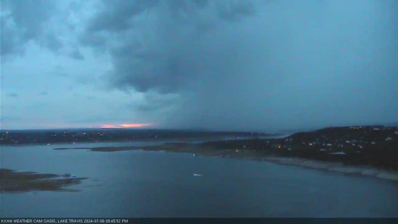 Lake Travis webcam, July 6, 2024 8:45 PM CT