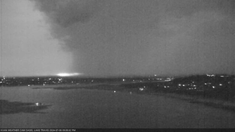 Lake Travis webcam, July 6, 2024 9:00 PM CT