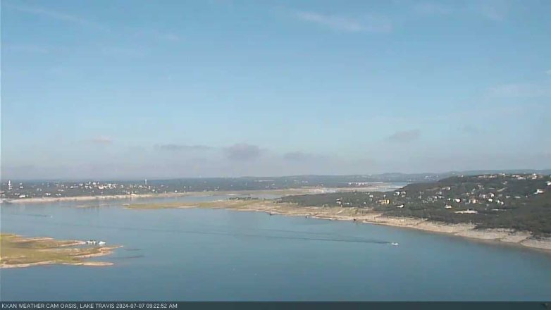 Lake Travis webcam, July 7, 2024 9:25 AM CT