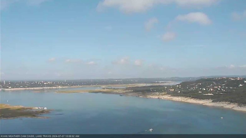 Lake Travis webcam, July 7, 2024 10:00 AM CT