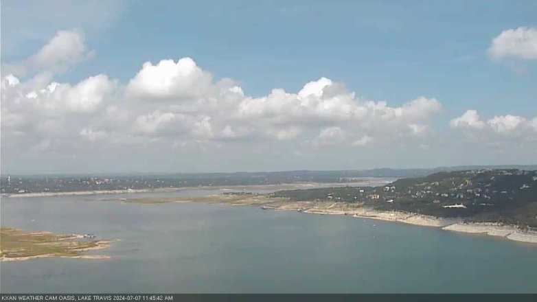 Lake Travis webcam, July 7, 2024 11:45 AM CT